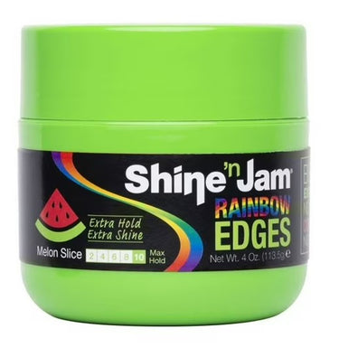 Ampro Shine 'n Jam Rainbow Edges – Melon Slice, 4 oz - ANNS BEAUTY SUPPLY